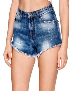 John Richmond Denim Shorts - Blue