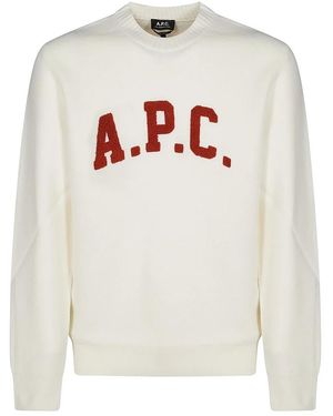 A.P.C. Round-Neck Knitwear - Blanco