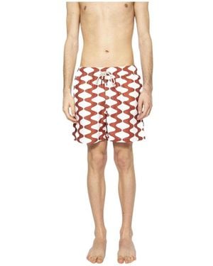 Oas Big Lauda Badeshorts - Rot