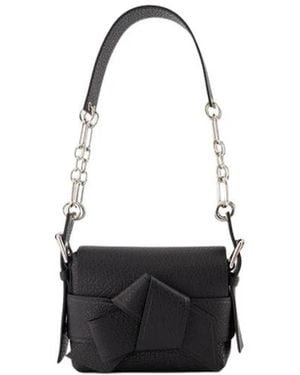 Acne Studios Tassen ,Zwart ,Leer Zwarte Leren Schoudertas