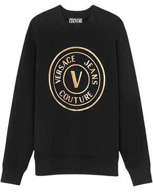 Versace Hoodies & Sweatvesten ,Zwart ,Felpa Sweatshirt