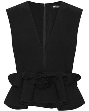ROTATE BIRGER CHRISTENSEN Sleeveless Tops - Noir