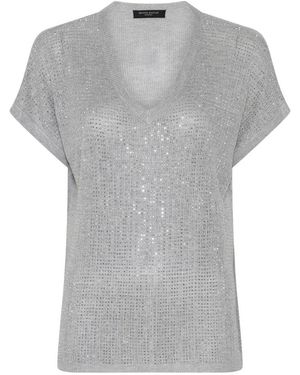 Bruuns Bazaar V-Neck Knitwear - Grey