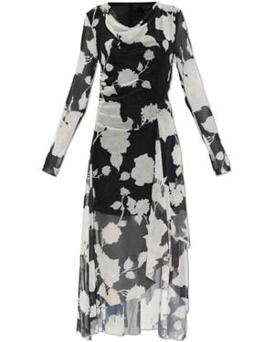 AllSaints Loria Asymmetric Dress - Schwarz