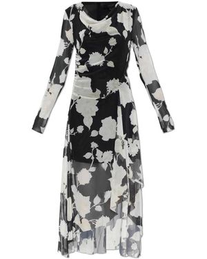 AllSaints Loria Asymmetrische Jurk - Zwart
