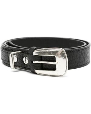 Lemaire Schwarzer Westerngürtel Im Minimalistischen Stil