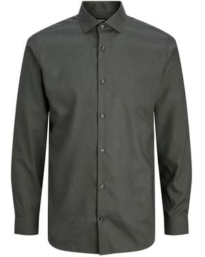 Jack & Jones Essentials Parker Overhemd Lange Mouw - Grijs