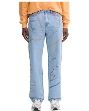 Desigual Straight Jeans - Azul