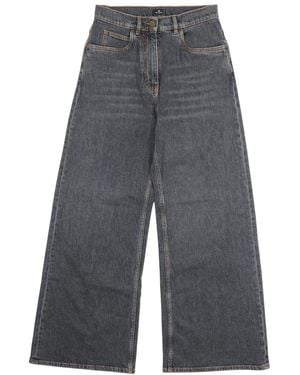 Etro Wide Jeans - Gris