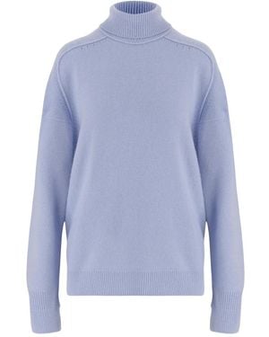 Carven Kaschmirpullover Mit Hohem Kragen - Blau