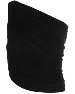 Norma Kamali Asymmetrische Top - Zwart