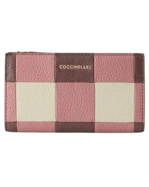Coccinelle Geldbörse Mit Druckknopf Und Reißverschluss - Pink