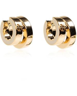 Tory Burch Logo Ohrringe - Mettallic