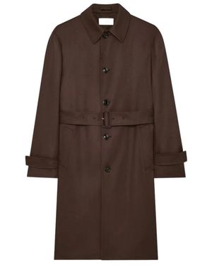 Lardini Belted Coats - Brown