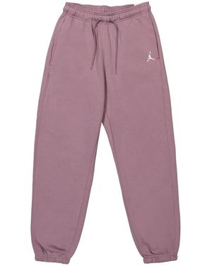 Nike Fitness ,Roze ,Katoen Brooklyn Fleece Broek - Paars
