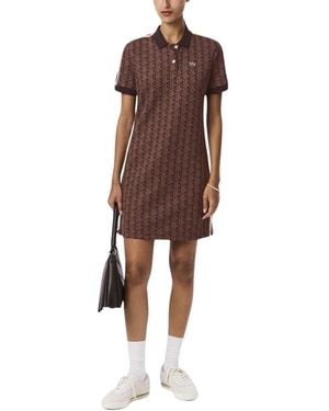 Lacoste Shirt Dresses - Brown