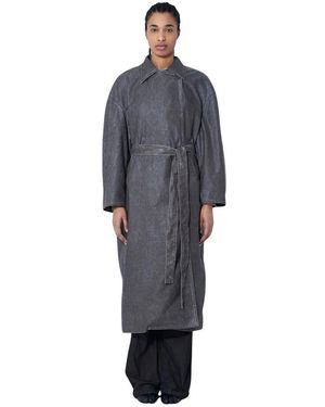 Our Legacy Belted Coats - Grey