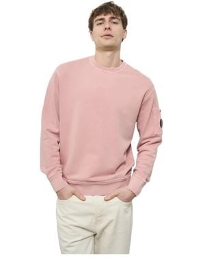 C.P. Company Rosa Rundhalspullover Mit Tasche Für Brille - Pink