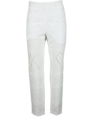 Giulia N Couture Pantalone De Algodón, Mujer, Talla - Gris