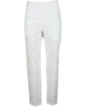 Giulia N Couture Pantalone De Algodón, Mujer, Talla - Gris