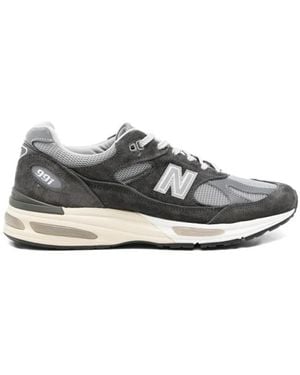 New Balance Fitness ,Zwart ,Suède 991V 2 Sneaker - Wit