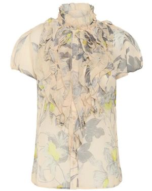 Saint Tropez Liljasz Crinkle Ss Shirt - Naturel