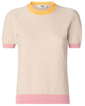Fendi Ronde Hals Knitwear - Roze