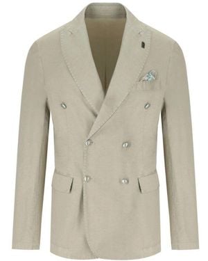 Bob Vintage Doppelreihige Jacke - Grau
