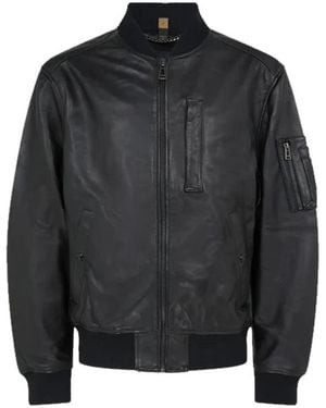 Belstaff Jassen ,Zwart ,Leer Marker Jacket