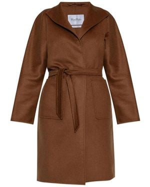 Max Mara Belted Coats - Marrón