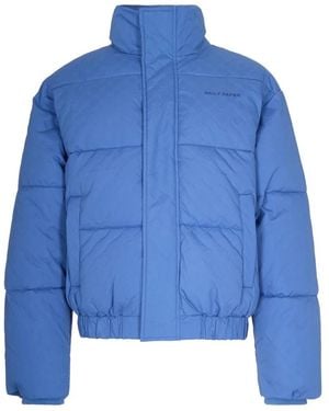 Daily Paper Giubbino Renako Monogram Puffer - Blau