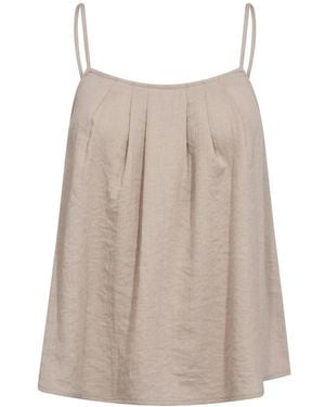 co'couture Sleeveless Tops - Brown