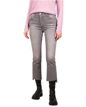 Mother Jeans ,Grijs ,Denim The Insider Crop Step Fray - Roze