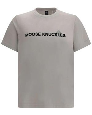 Moose Knuckles T-Shirts - Gris