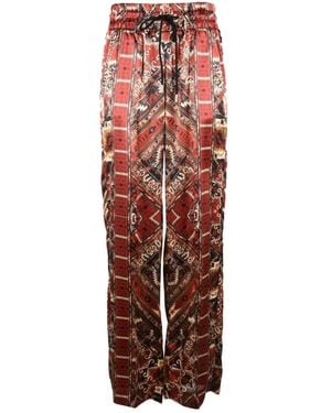 The Seafarer Wide Trousers - Red