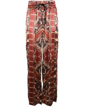 The Seafarer Wide Pants - Red