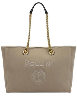 Pollini Tassen ,Katoen Capri Tote Bag - Grijs