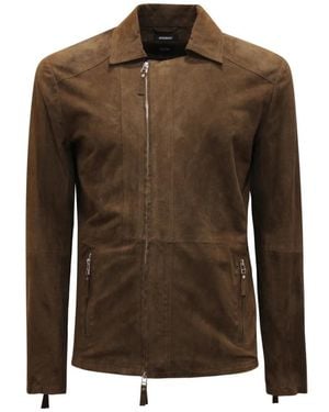 Officina 36 Leather Jackets - Brown