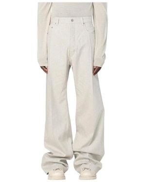 Rick Owens Wide Jeans - Neutro