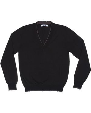 Grifoni Truien & Vesten ,Zwart ,Polyester Stijlvolle Hoodies Met Unieke Halslijn