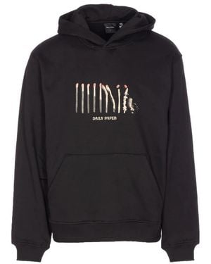 Daily Paper Zwart Sweatshirt Met Lucifersprint En Zak
