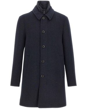 Peuterey Single-Breasted Coats - Azul