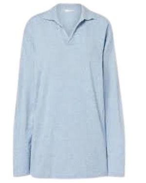 The Row Tops ,Blauw ,Katoen Chiara Oversized Katoenen T-Shirt