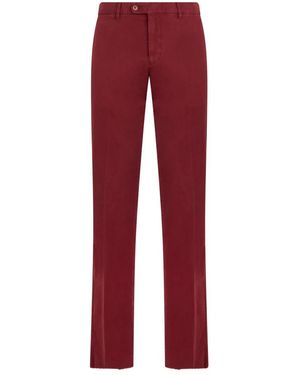Fedeli Straight Trousers - Red