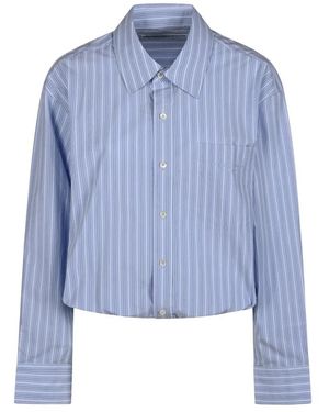 Alexander Wang Voorgesteld Geknoopt Shirt Met Tanktop - Blauw