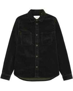 Les Deux Jassen ,Groen ,Katoen Corduroy Overshirt - Zwart