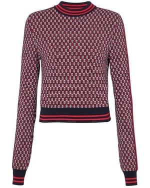 Balmain Round-Neck Knitwear - Morado