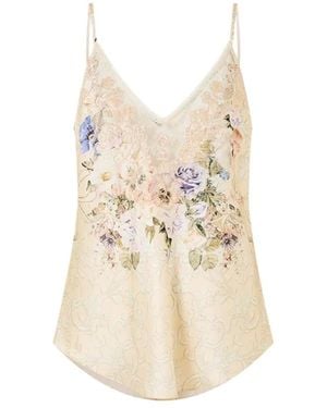 CAMILLA Laced With Love V-Neck Bias Cami - Naturel