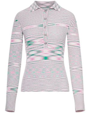 Ganni Tops ,Veelkleurig ,Polo Shirts - Wit