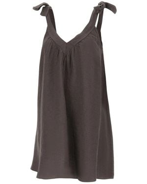 Kaos Sleeveless Tops - Marrón